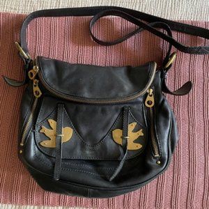 Marc Jacobs Petal to the Metal black leather bag